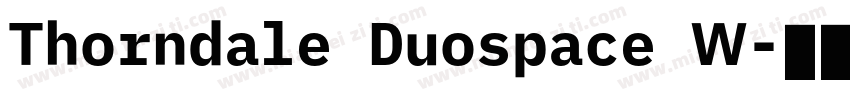 Thorndale Duospace W字体转换
